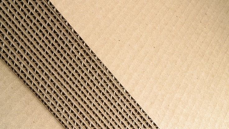 Cardboard boxes corrugated